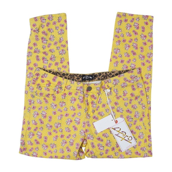 NWT IRON FIST SCARY PRAIRIE YELLOW DENIM JEANS - Picture 5 of 7